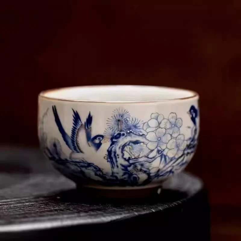 ZH2158-喜上枝头主人杯+大号刺绣包