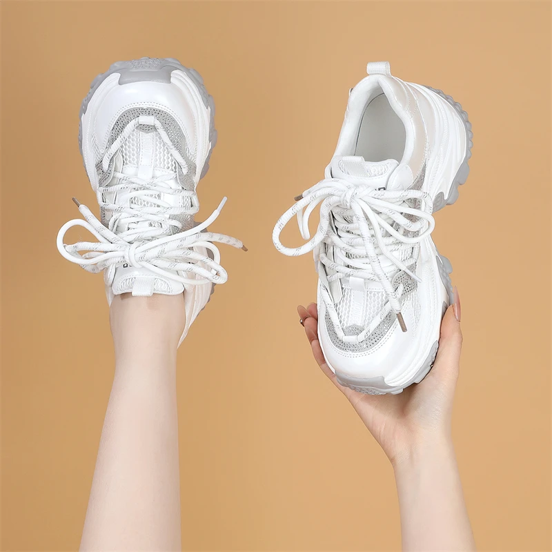 松糕底运动鞋女秋冬款轻便时尚休闲鞋百搭显瘦舒适轻便透气运动鞋