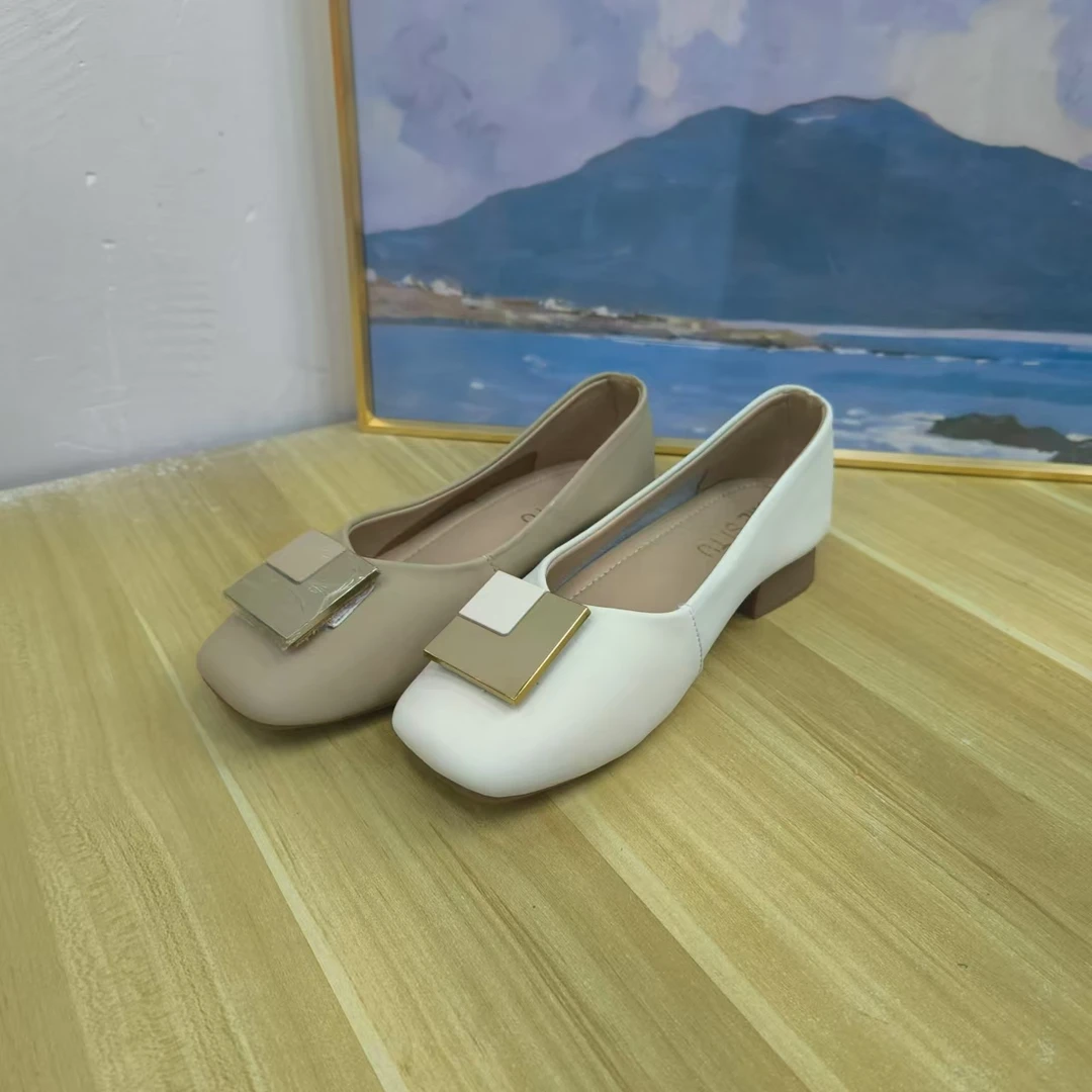 法式小香风玛丽珍鞋单女鞋新款方头 T2307