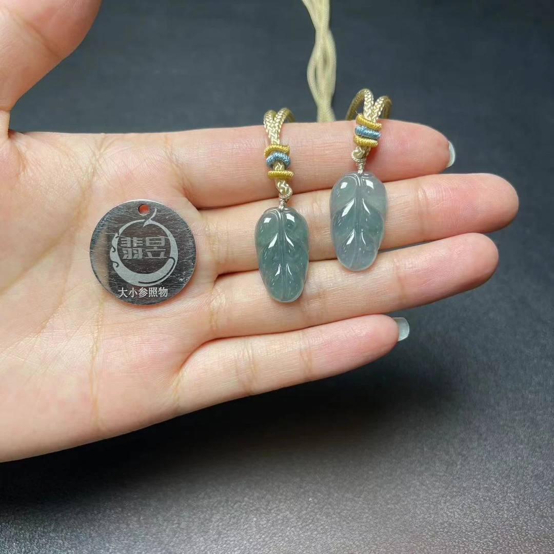 翡昱-N06-35116-天然A货翡翠吊坠绑绳-多样性发其一-C