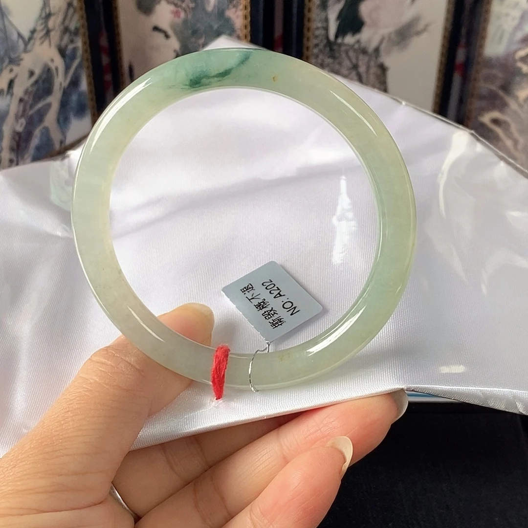翡翠未镶嵌手镯55.4