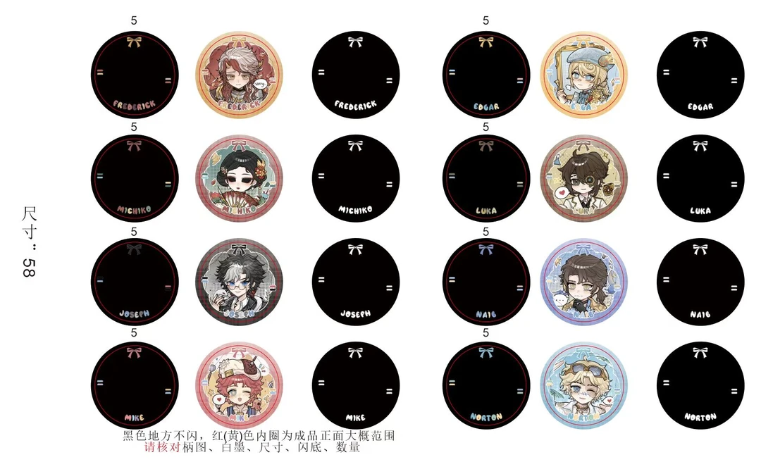 【拆盒】同人周边 呆萌银葱系列吧唧  盲盒代拆