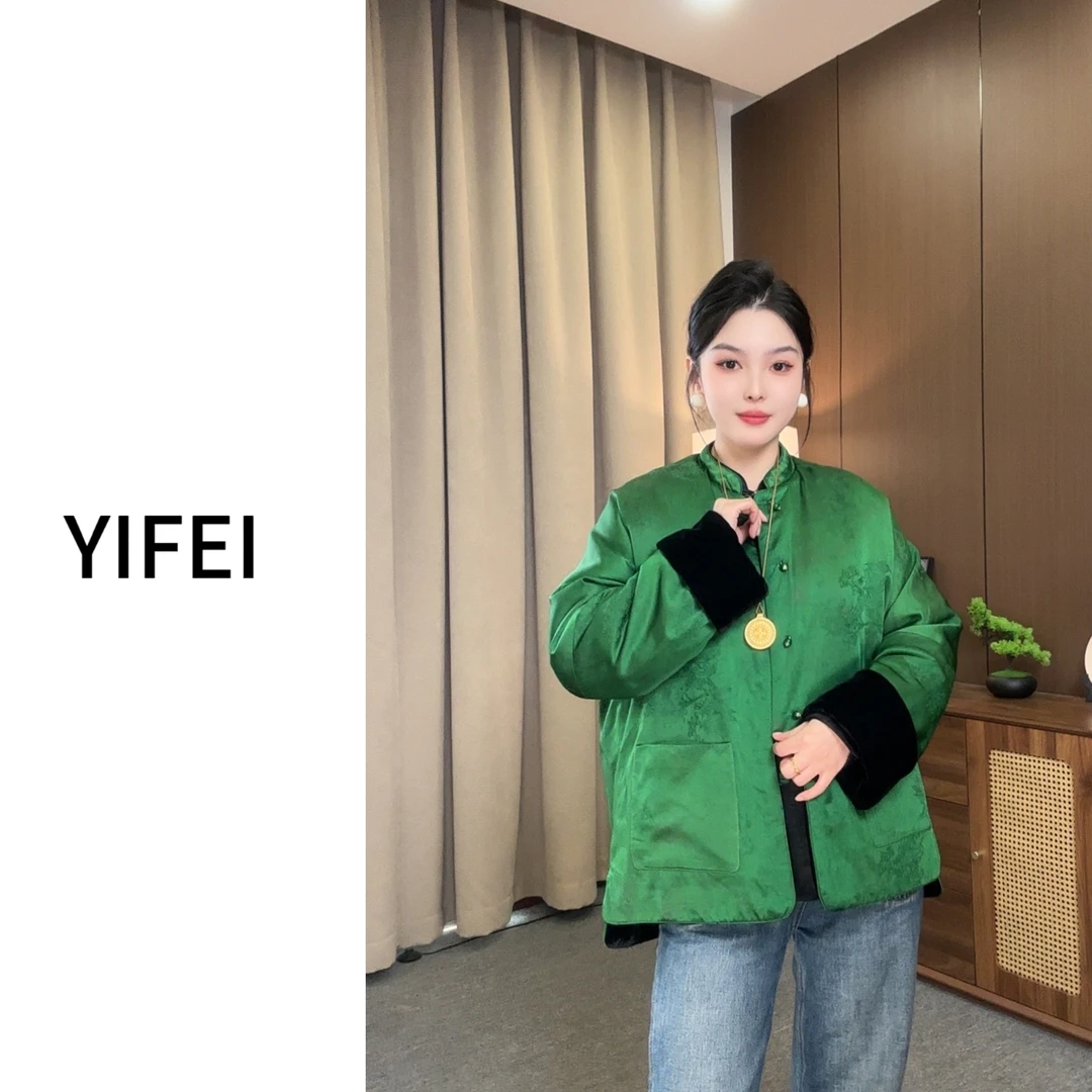 【YIFEI】新中式两面穿外套独特初冬新款唐装女装