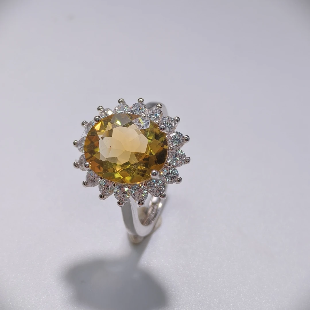 [粉丝专属]高奢臻品天然黄水晶戒指 TRSJ038  (多样性发货)