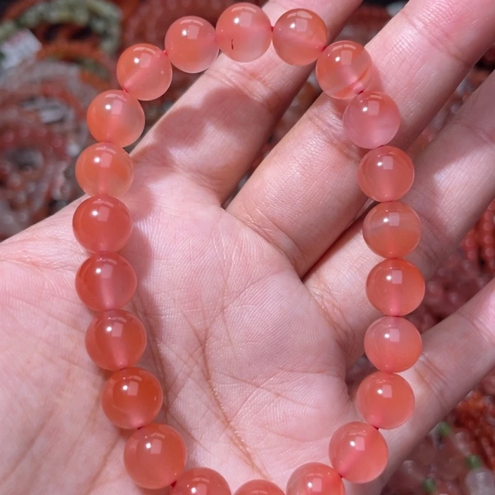 南红玛瑙未镶嵌冰粉单圈8.8m+