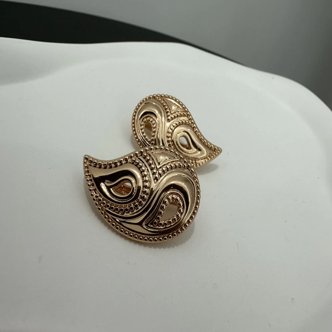 铜合金耳饰 新款腰果花耳环0066