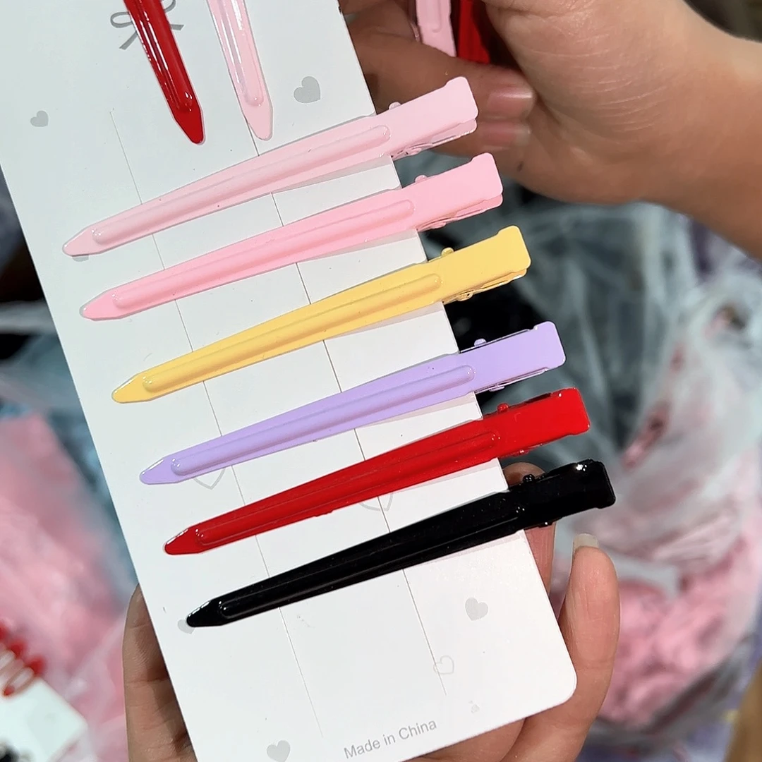 6色加厚无痕8.7定位夹100个清货