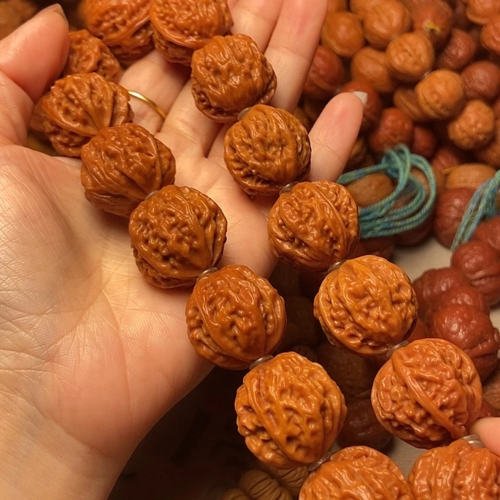 文玩核桃手串珊瑚八棱