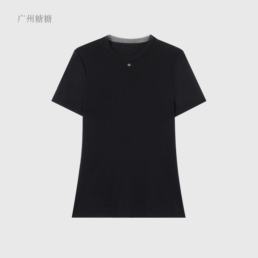 2025年新款100g水柔网纱时尚运动休闲百搭宽松圆领T恤【6883】MM