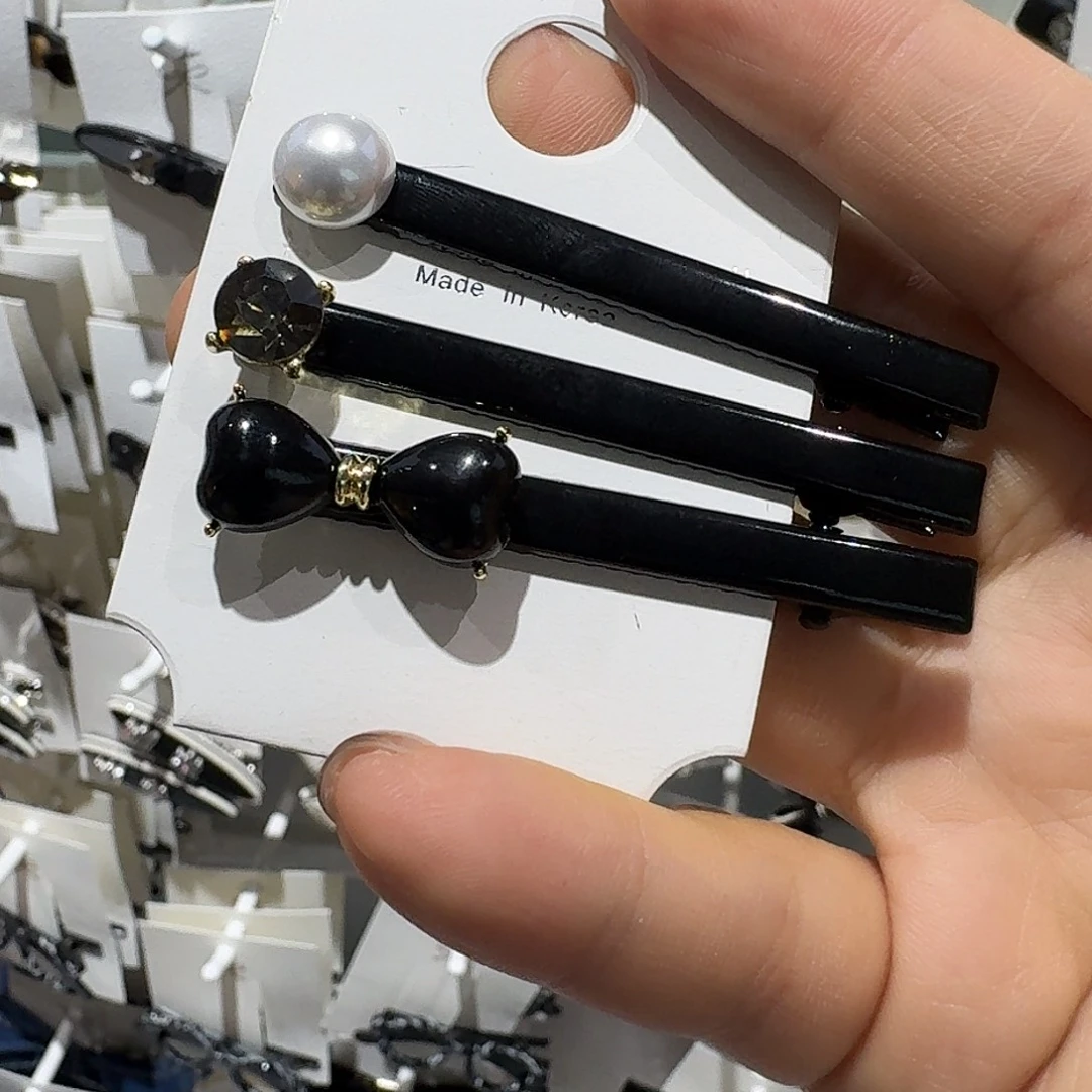 布艺铁合金3个一字夹