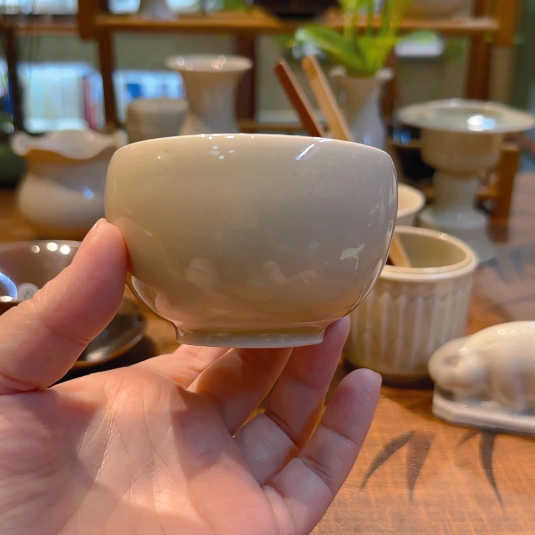 孤品 全手罗汉盏 150ml 开片