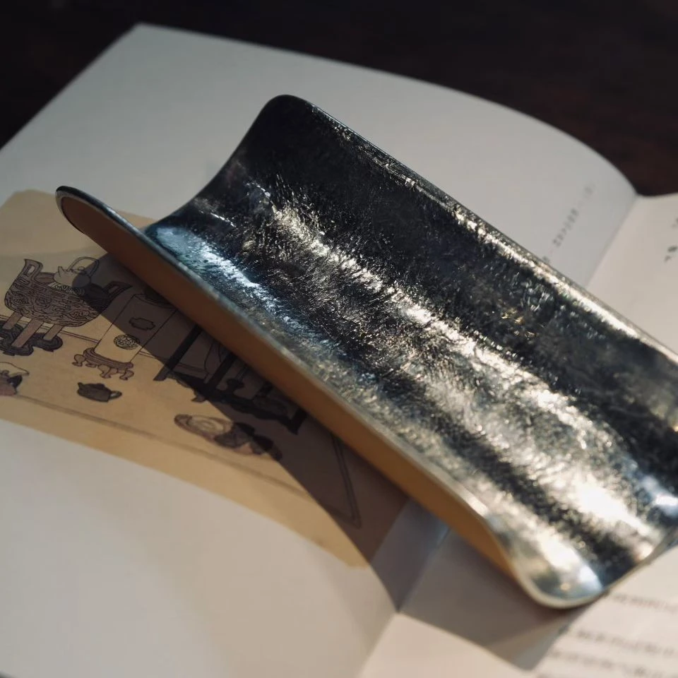 【云山茶语】葫芦包锡茶则纯手工茶则已尔造物