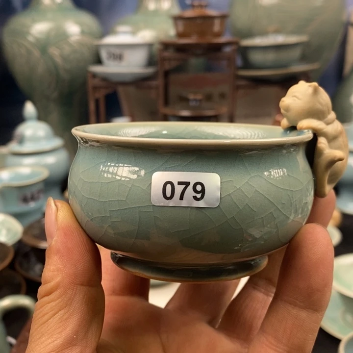 杯子剑*原矿釉原产地汝瓷精品