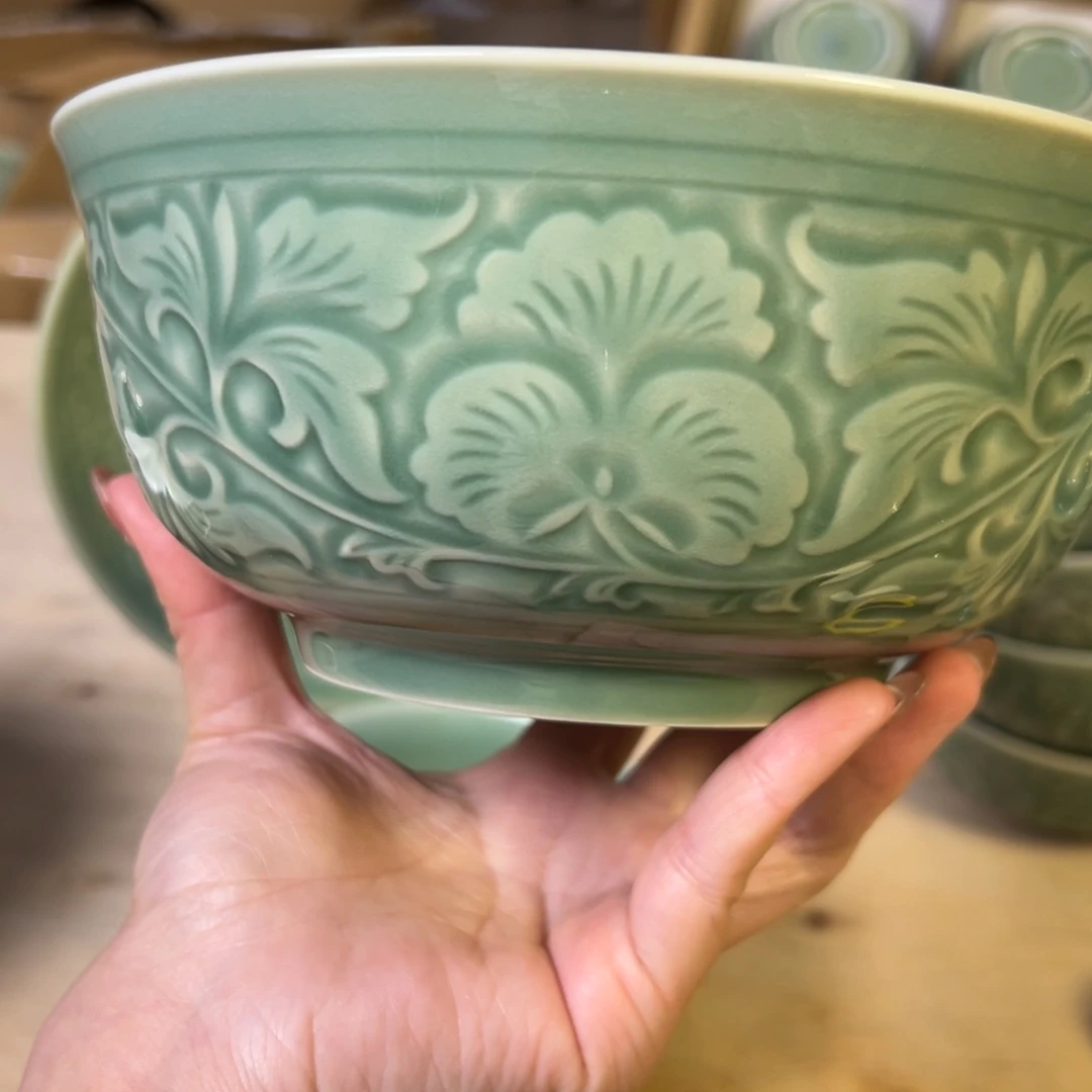 碗缠枝牡丹7寸面碗正品