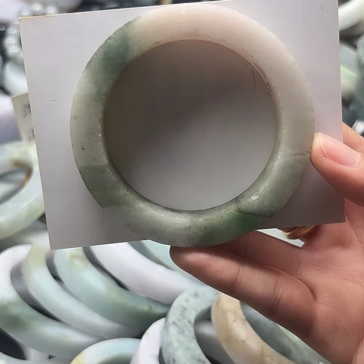 定制翡翠未镶嵌翡翠缅甸翡翠冰粉冰绿55-60