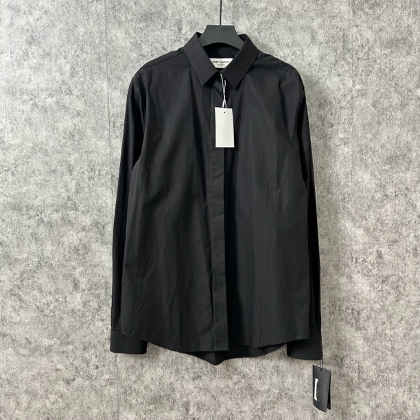 未使用 YSL/圣罗兰 圣罗兰黑色工服衬衫