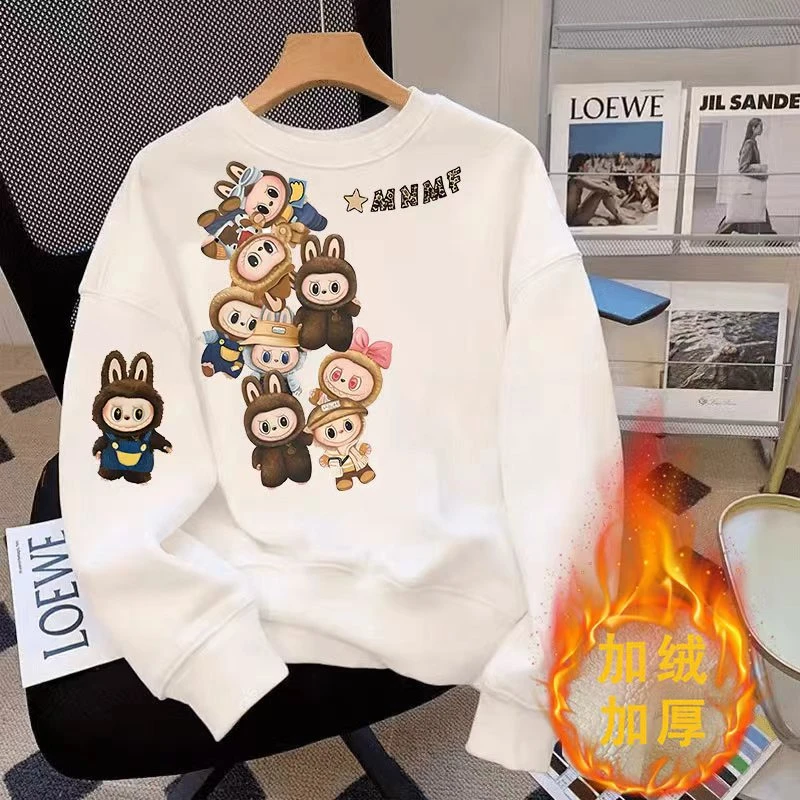 【加绒/不加绒】拉布布卫衣童装女童2025秋季新款卡通女宝上衣打底