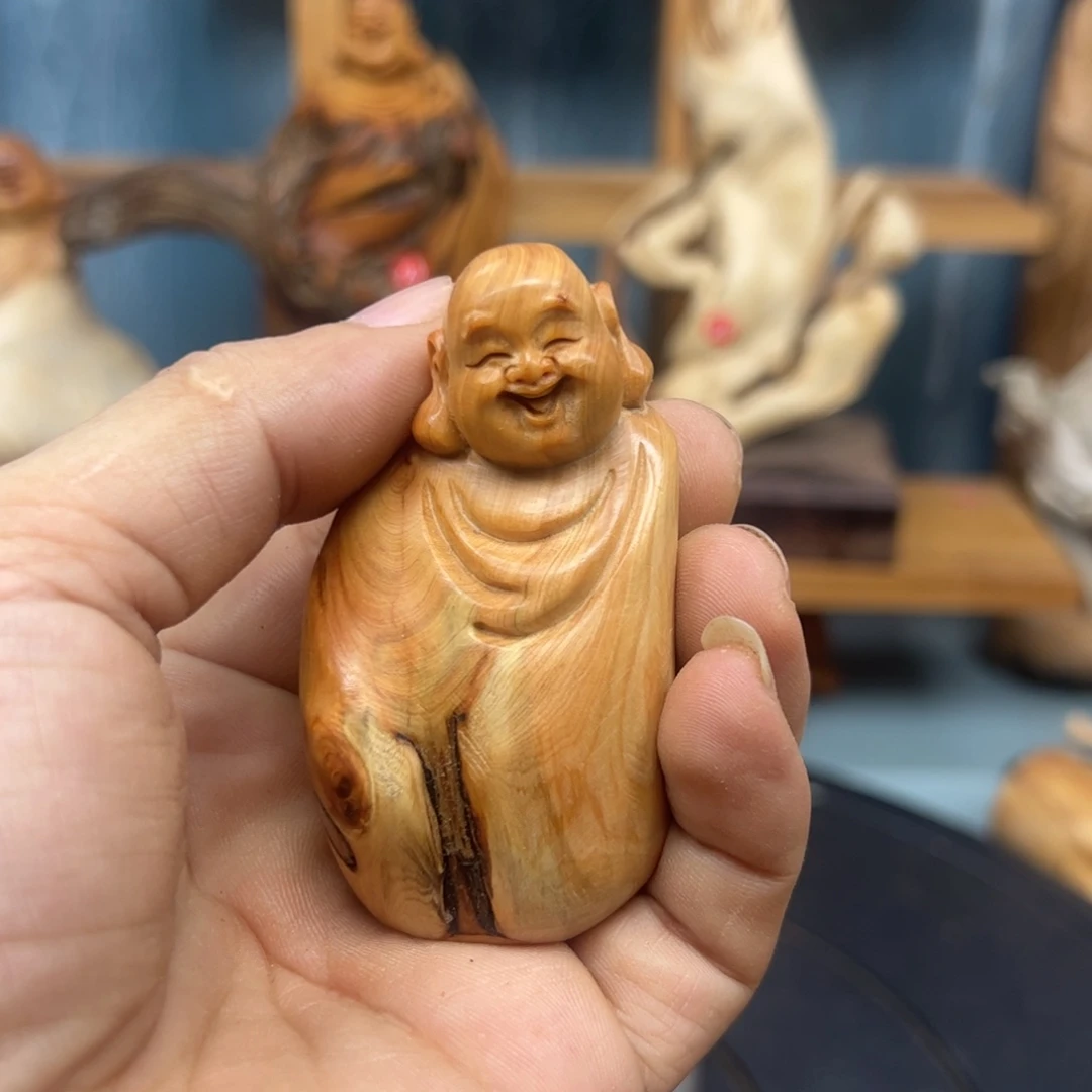 木开**哥崖柏木摆件手把件