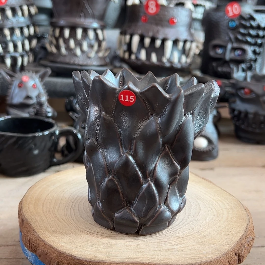 115号，手捏手刻，内口8外高10