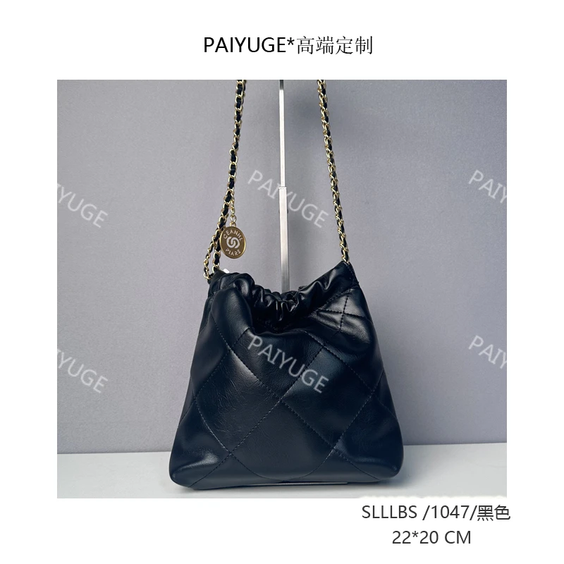 SLLLBS /1047/黑色 Paiyuge高端订制女士手提单肩包斜挎包1047