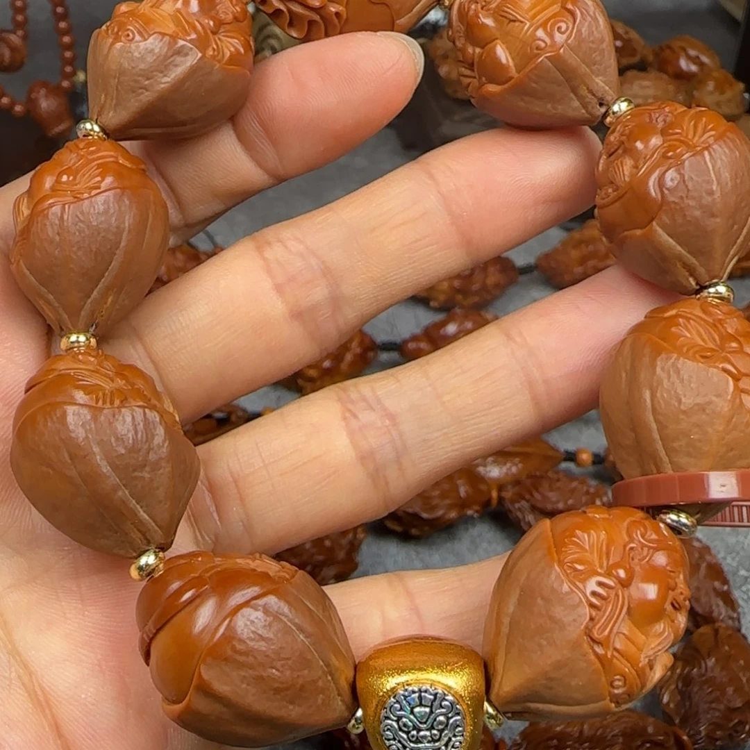 吊坠橄榄核水晶核包衣财神