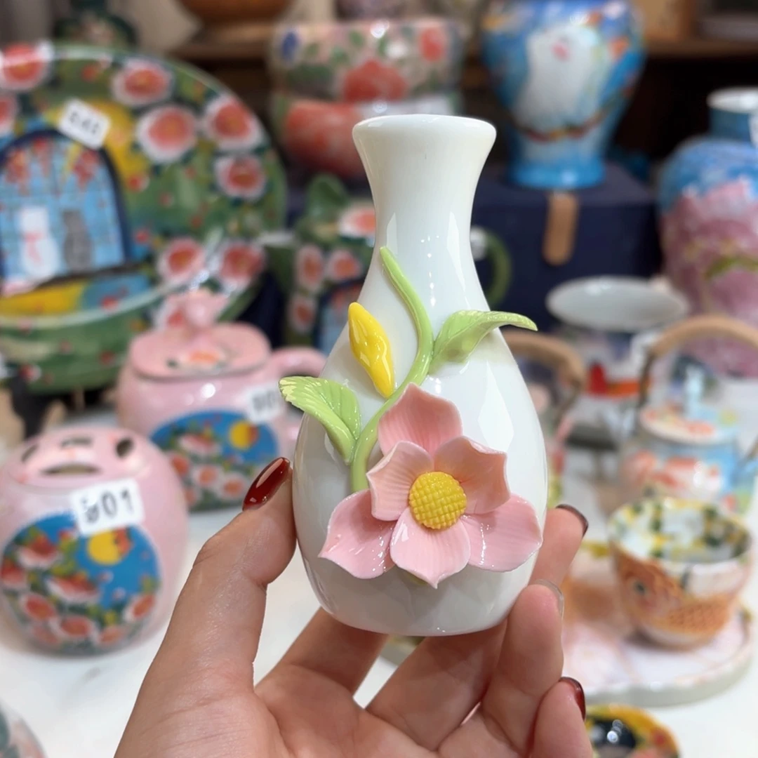 景德镇手绘高温釉下彩陶瓷茶具