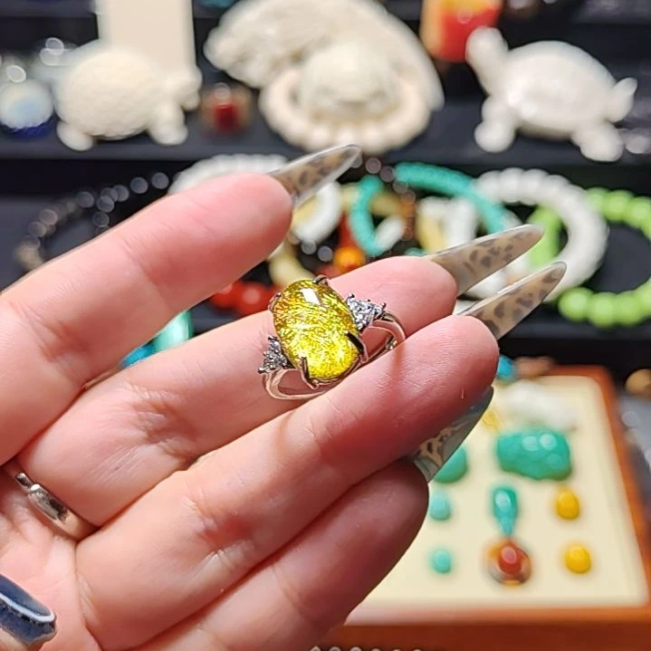 非金属金发jing戒指