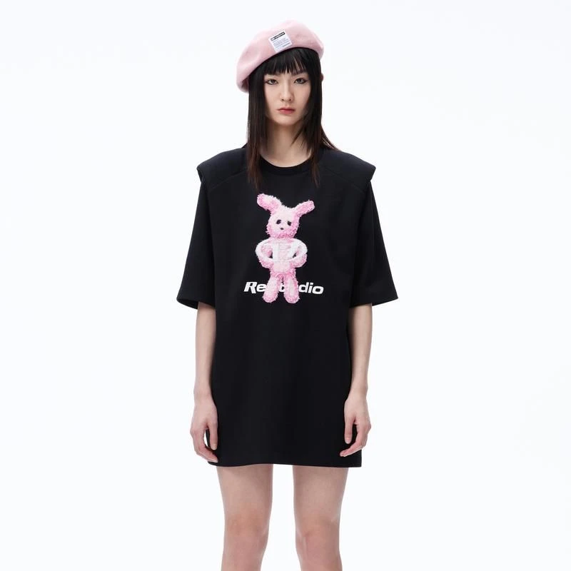 【赵老板专属】REVAN芮范萌趣果冻兔垫肩连衣裙RN71101098