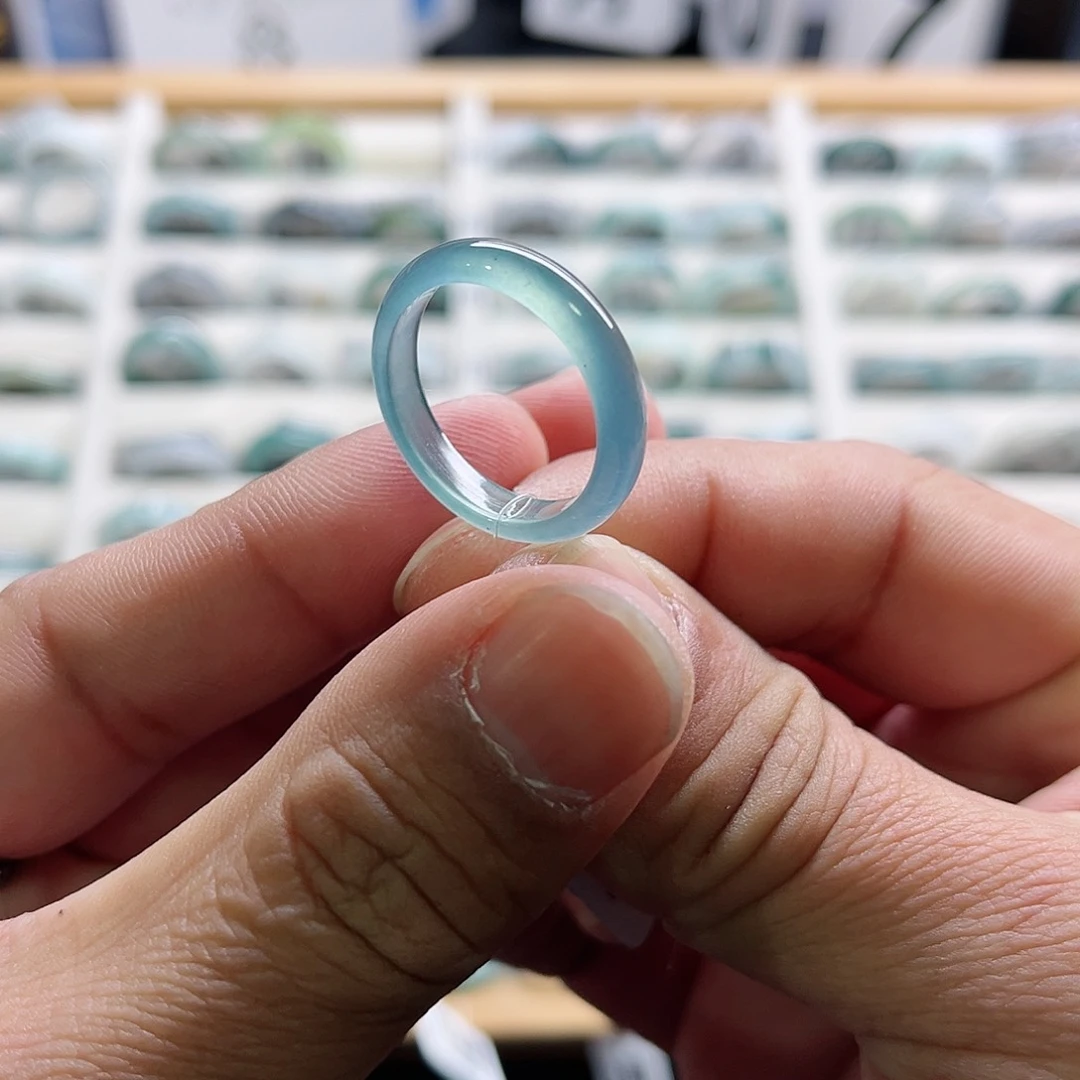 翡翠戒指未镶嵌圈口20