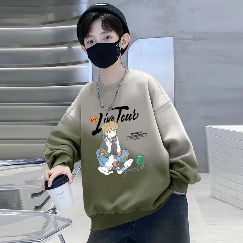 男童卫衣长袖秋冬装2025新款洋气中大童春秋上衣男孩儿童装