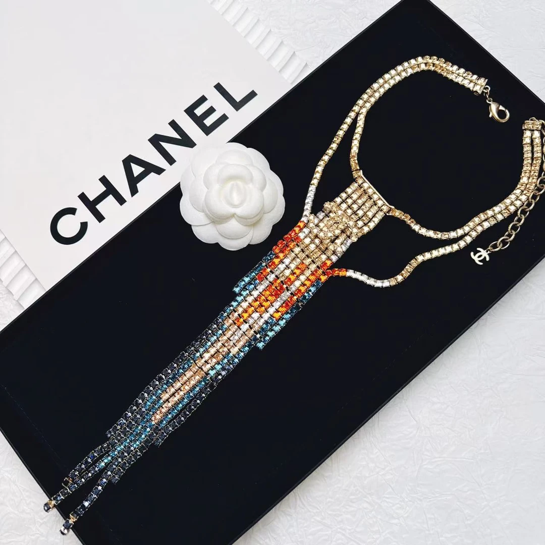 95新 Chanel/香奈儿 柚礼中古/香奈儿埃及流苏大项链NC501015