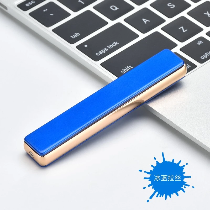 锋尔普超薄便携USB充电打火机创意防风迷你点烟器送礼佳品