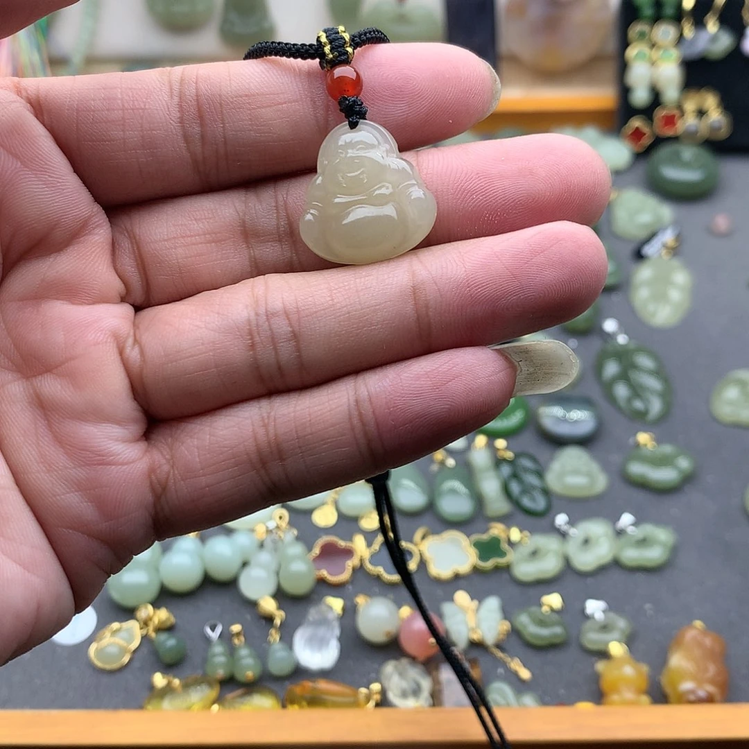 和田玉未镶嵌吊坠(不含链)