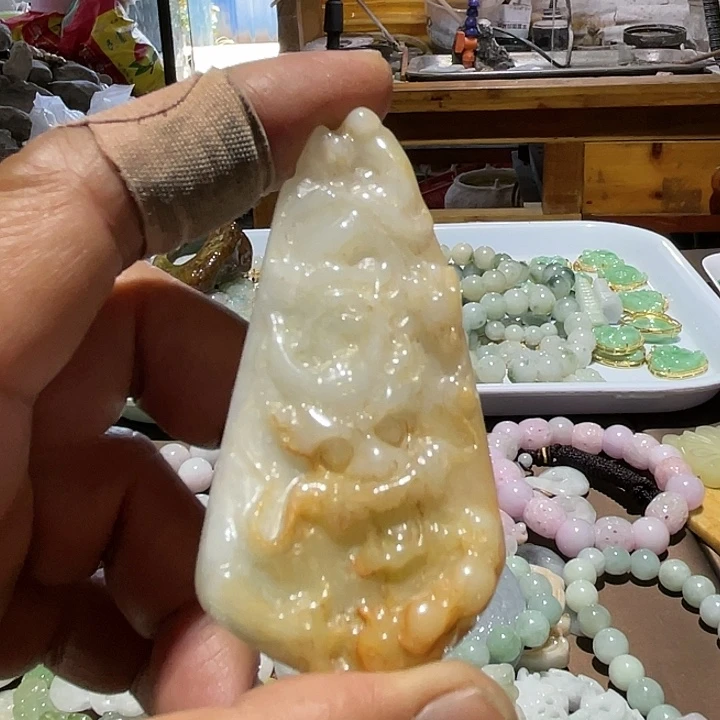 翡翠未镶嵌吊坠(不含链)