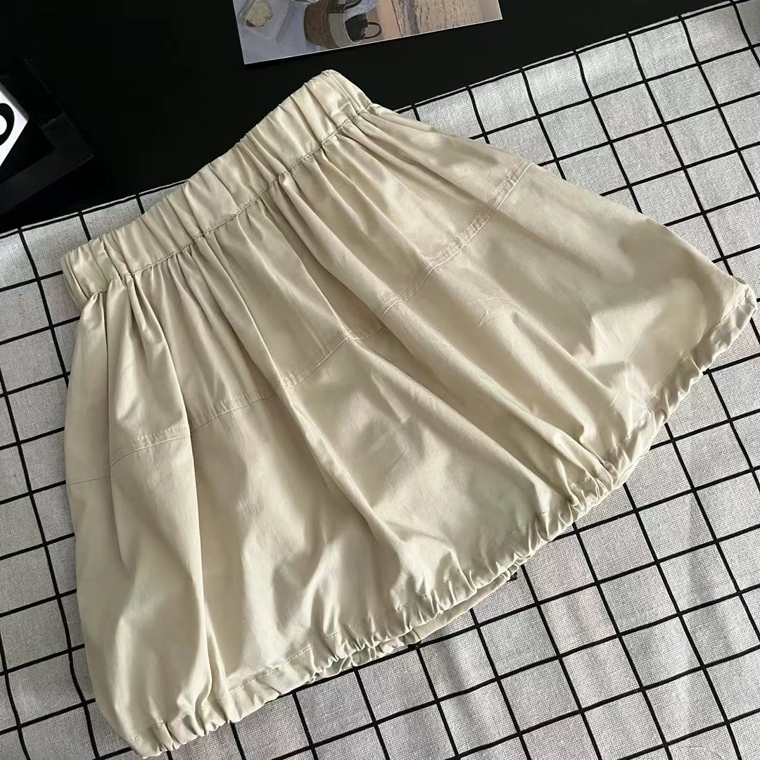 夏款女童短裙卡其色 8747沐系