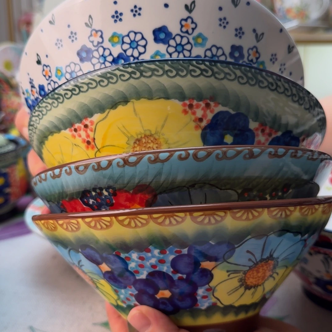 陶瓷8英寸西里西亚面碗4只看图