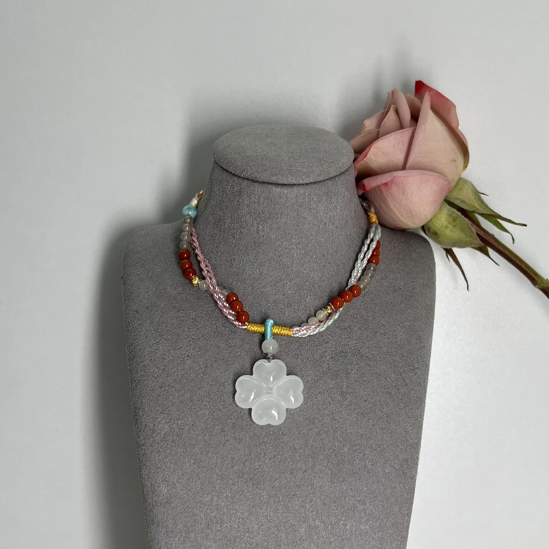 壹屿珠宝 和田玉手串（红）