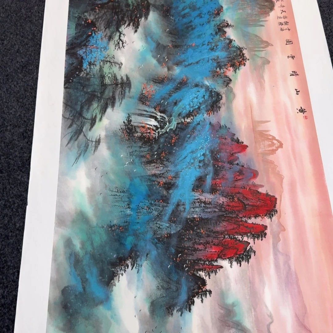 国画国画作品山水花鸟纯手绘