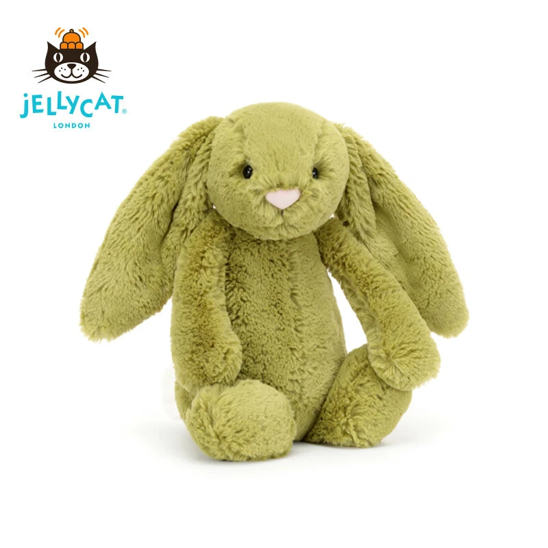 英国Jellycat害羞苔藓绿色邦尼兔毛绒玩具兔子玩偶睡觉抱枕