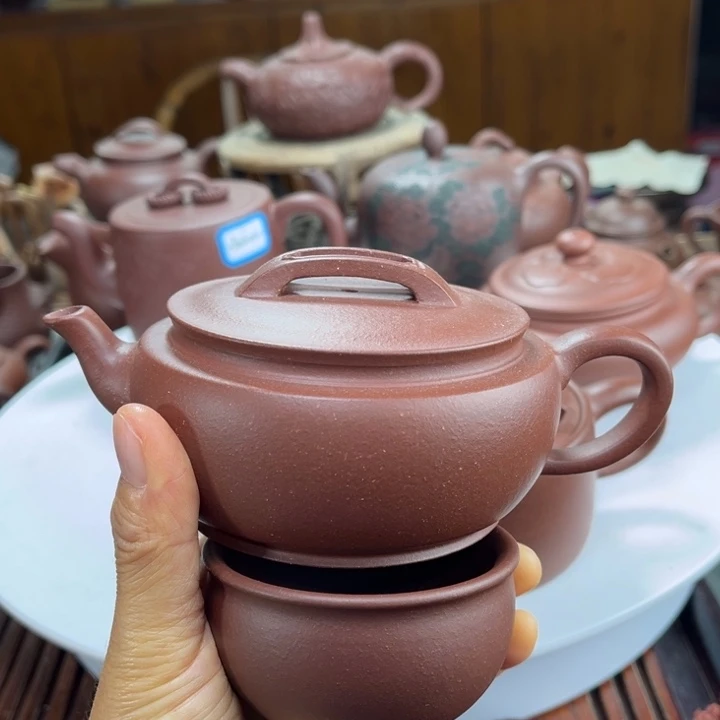 紫砂茶壶紫砂花茶