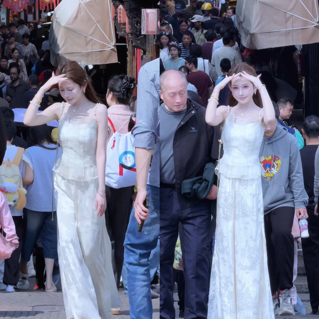 【婷婷】《一眼万年》绣花白皙 超仙刺绣上衣 TTH2SC068