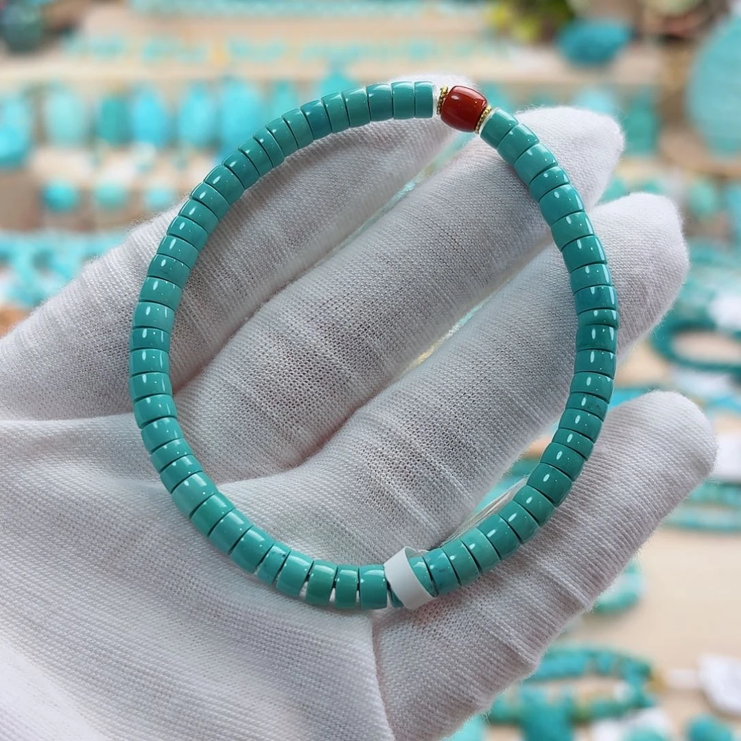 绿松石18K金镶嵌珠宝奇石