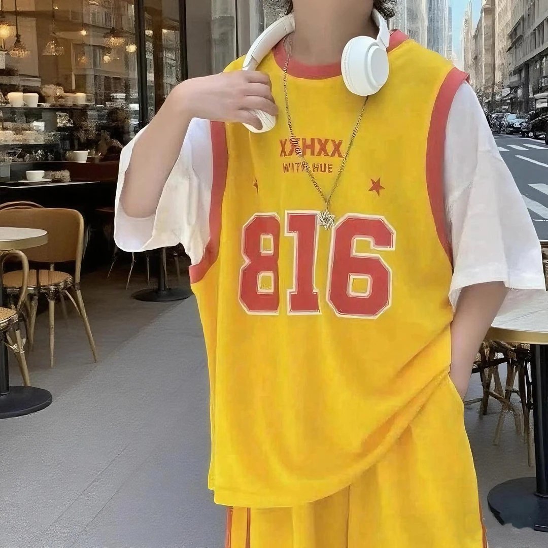 韩版夏季运动套装男孩运动风