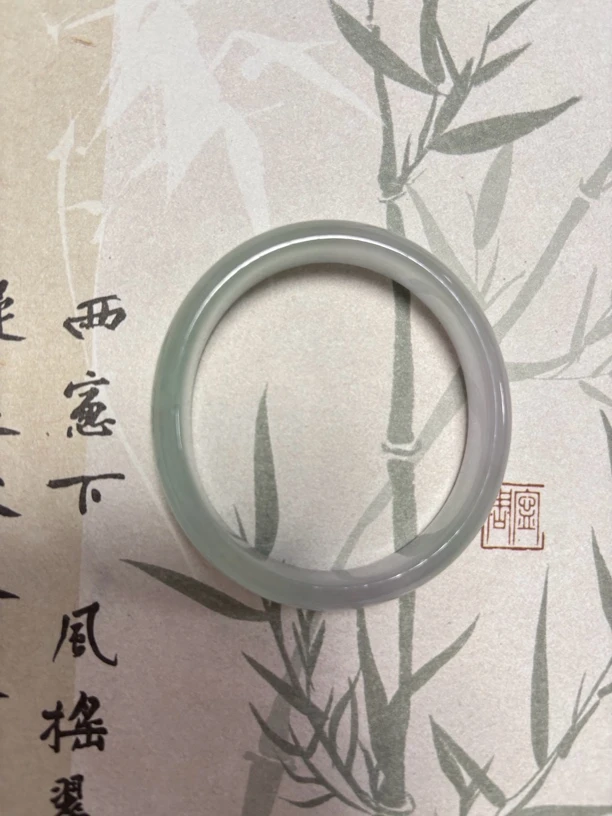 X551-五零加贵妃飘花缅甸翡翠手镯