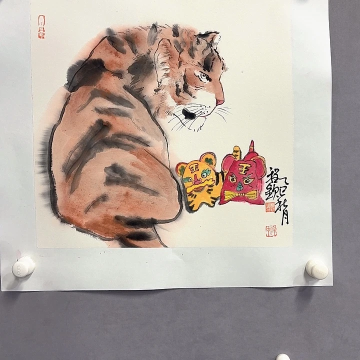 国画亲笔手绘放心去藏