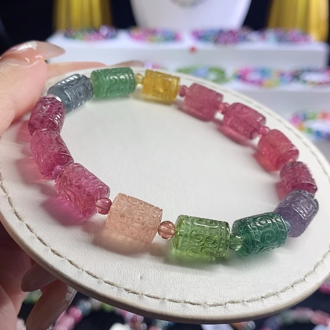 未镶嵌手链碧玺回纹