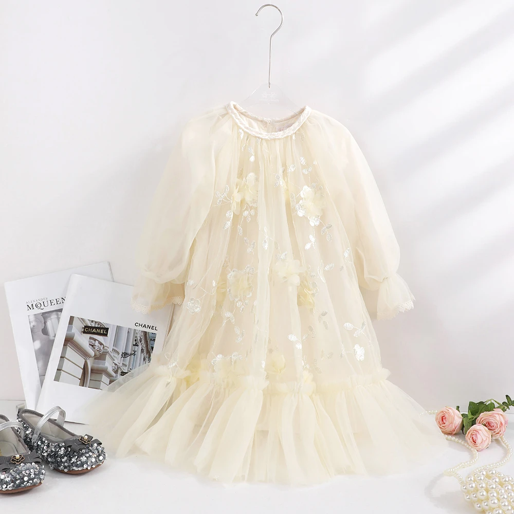 童一密度【清雅如云】女童春夏新款时尚洋气连衣裙A461