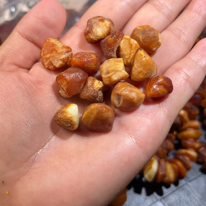 初***见琥珀未镶嵌颈饰手串