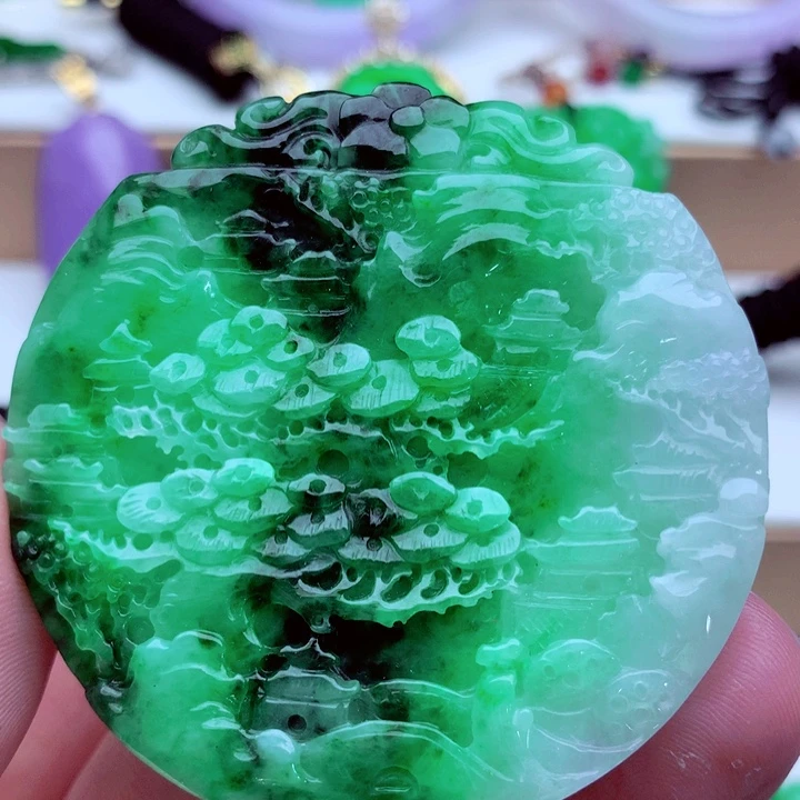 翡翠未镶嵌吊坠(不含链)