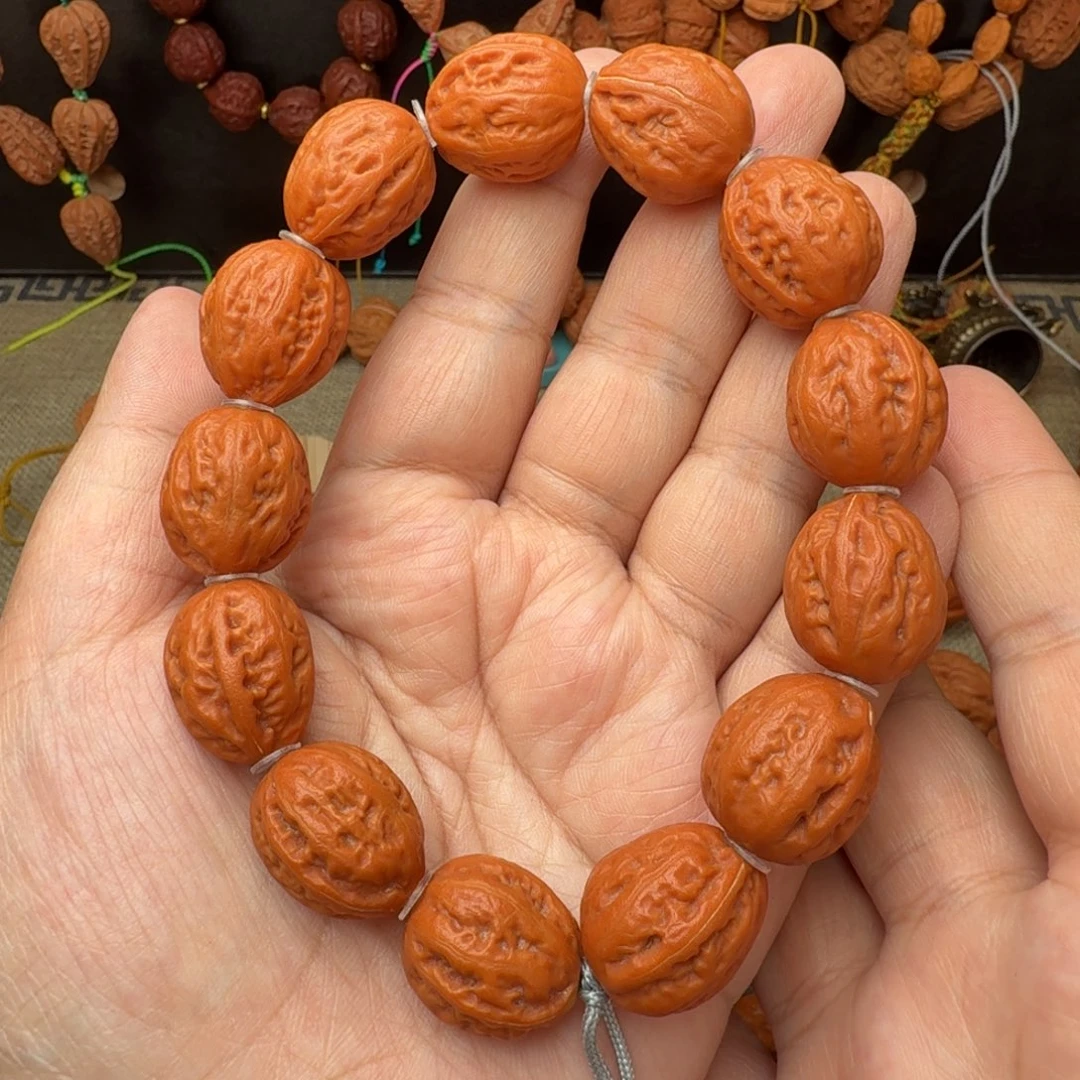 文玩核桃手串橘皮小枣手串18